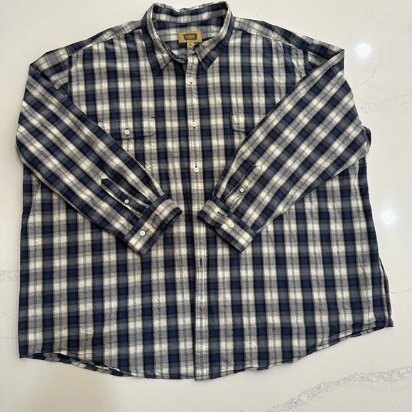 The Foundry Supply Co. Other - Men's Blue Plaid Shirt 4XL